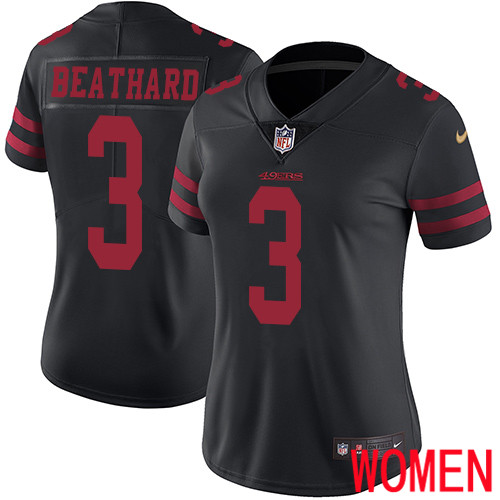 San Francisco 49ers Limited Black Women C. J. Beathard Alternate NFL Jersey #3 Vapor Untouchable